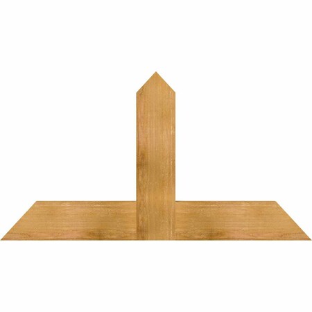 Ekena Millwork Portland Rough Sawn Timber Gable Bracket, Western Red Cedar, 48"W x 26"H x 2"D x 6"F, 13/12 Pitch GBW048X26X0206POR00RWR